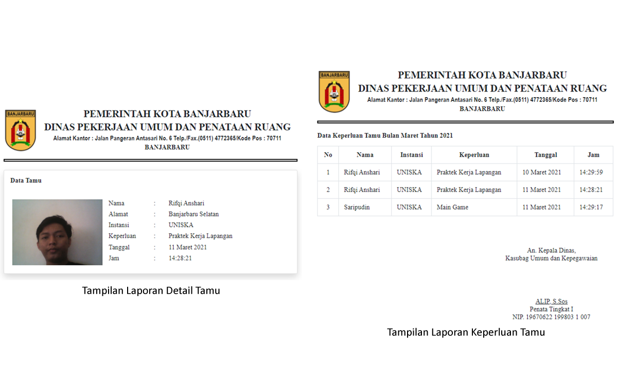 Tampilan Keluaran Antarmuka